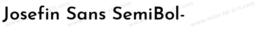 Josefin Sans SemiBol字体转换